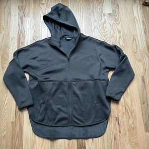 Women's The North Face Cozy Slacker Heather Gray Full Zip Fleece Hoodie Sz M